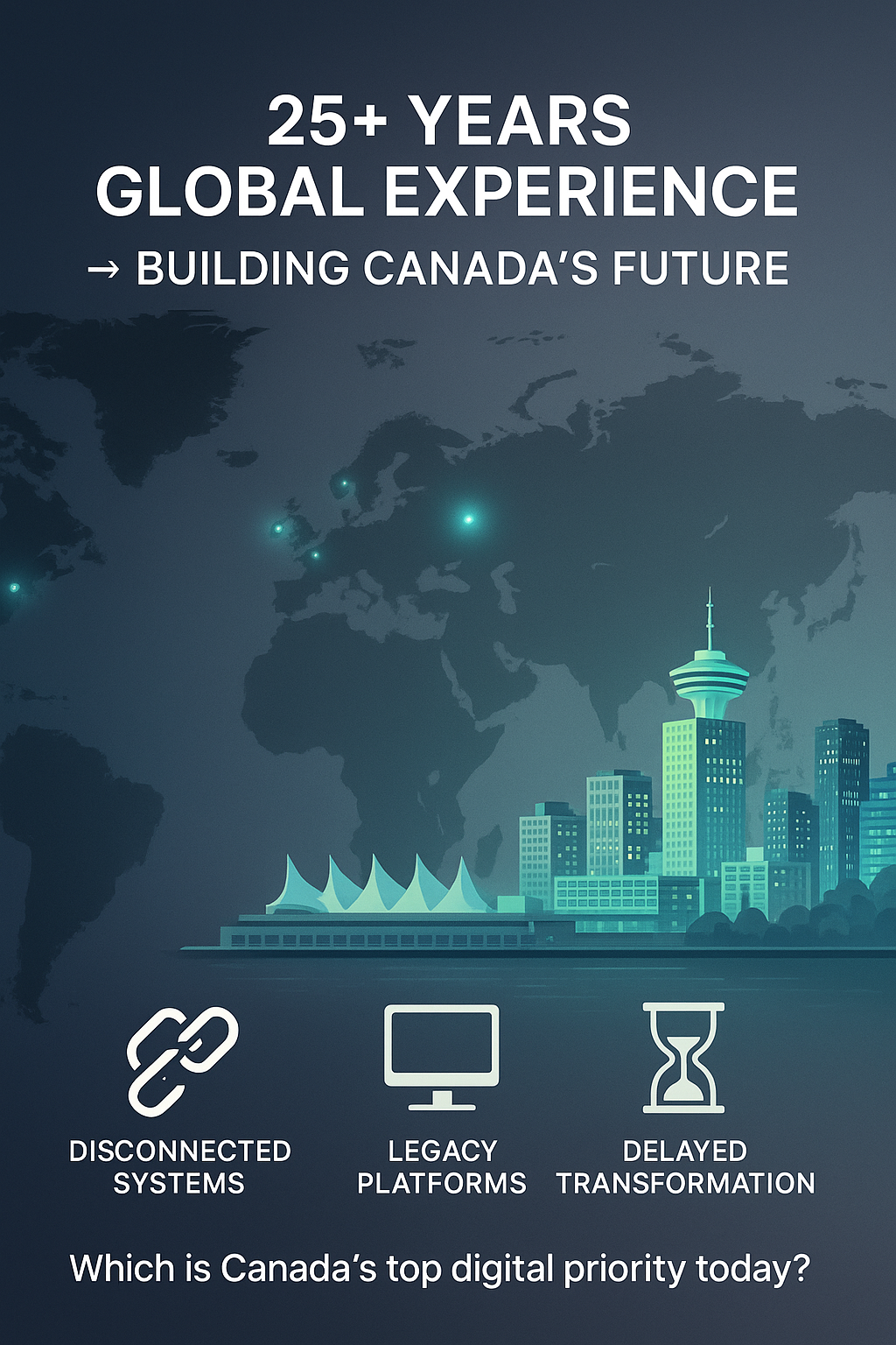 Global experience to Canada's future — infographic banner